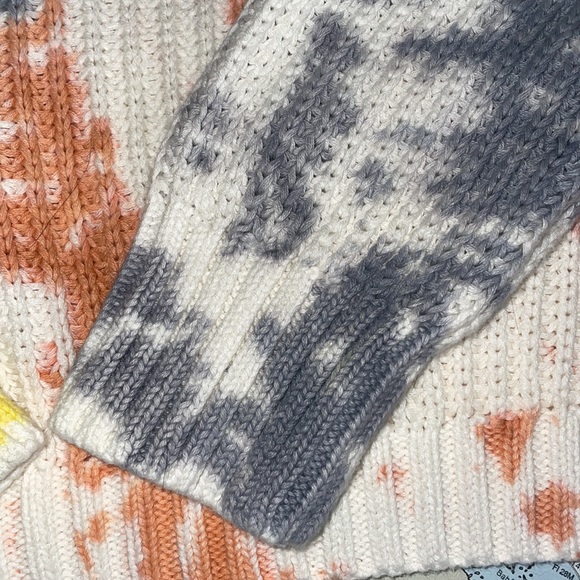 “Lush”  all cotton tie dye sweater. Scoop neck, long sleeve.  Small - Picture 3 of 5